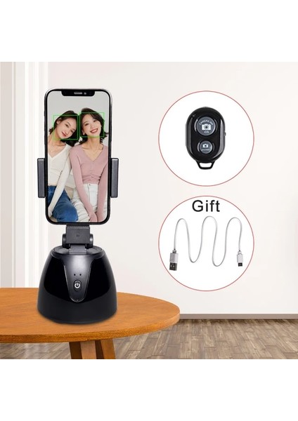 Bluetooth ile 360 Otomatik Yüz Takip Kamera Gimbal Sabitleyici Selfie Sopa Akıllı Çekim Tripod Nesne Takip Tutucu Cep Telefonu Canlı (Yurt Dışından)