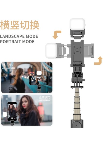 Işık Olmadan Yeni Mini Kablosuz Bluetooth Selfie Çubuğu Katlanabilir Tripod, Iphone Xiaomi Için Dolgu Işığı Deklanşör Uzaktan Kumanda ile (Yurt Dışından) modelleri