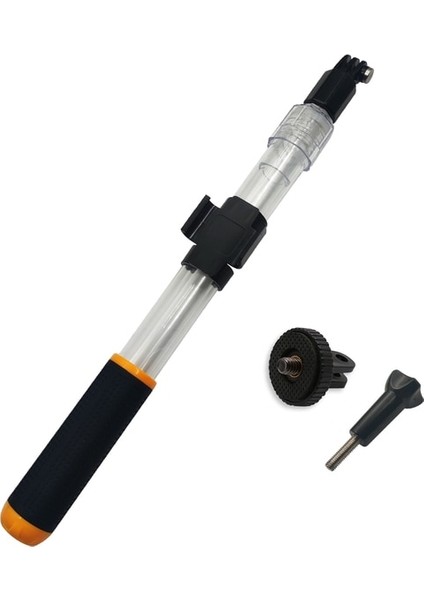 Adaptör Ekleyin Hongdak Monopod Su Geçirmez Kristal Selfie Sopa Teleskopik Şeffaf Dalış Çubuk Telefon Gopro Go Pro Hero 10 9 8 7 6 5 Sjcam (Yurt Dışından)