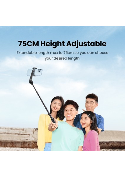 Yeni Selfie Çubuğu 【yeni Satışta】ugreen Bluetooth5.1 Selfie Çubuğu Tripod Standı 750MM Genişletilmiş 10M Bluetooth Uzaktan Deklanşör Evrensel Ios Android Için (Yurt Dışından)
