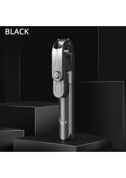 Siyah Yenı Dolgu Işığı ile Selfie Çubuğu Taşınabilir Uzatılabilir Selfie Çubuğu Tripod Iphone Akıllı Telefonlar Için Uzaktan Kumandalı Standı Dış Mekan Canlı G (Yurt Dışından)