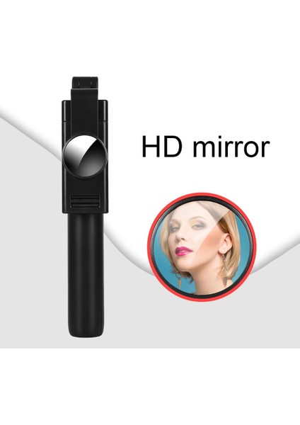 Siyah Kısscase Işıklı Tripod Monopod Özçekim Çubuğu Bluetooth Katlanabilir Uzatılabilir Düğme El Özçekim Çubuğu iPhone Samsung Andriod Için (Yurt Dışından)