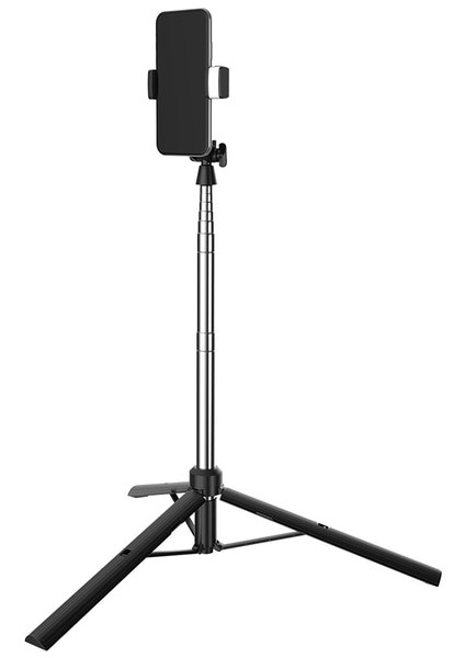 Siyah Anti-Shake Selfie Sopa El Gimbal Akıllı Telefon Sabitleyici Teleskopik Bluetooth Selfie Sopa Tripod Cep Telefonu Tutucu (Yurt Dışından)