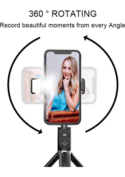 Beyaz Taşınabilir Katlanır Selfie Sopa Kablosuz Bluetooth Cep Telefonu Tutucu Geri Çekilebilir Typetripod iPhone Huaweı Xiaomi Standı (Yurt Dışından) fiyatları