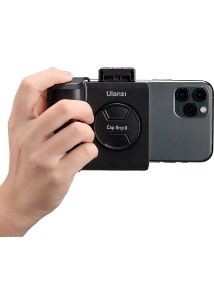 CG01 Ulanzi CG01 Telefon El Selfie Güçlendirici Deklanşör Kablosuz Bluetooth Selfie Kelepçe Ios Android Için Soğuk Ayakkabı ile Capgrip Yükseltme (Yurt Dışından) modelleri
