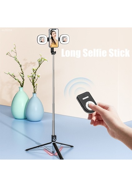 Stil 03 Roreta Bluetooth Deklanşör Desteği Yatay ve Dikey Çekim ile Bluetooth Selfie Çubuğu Katlanabilir Kablosuz Tripod Uzatmak (Yurt Dışından) modelleri