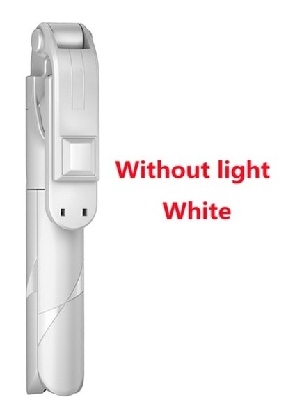 Işık Yok Beyaz Kablosuz Bluetooth Selfie Sopa Mini Tripod Cep Telefonu Için Dolgu Işığı ile Katlanabilir Tutucu Standı iphone Sumsung Huawei (Yurt Dışından)