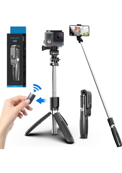 Siyah Kablosuz Bluetooth Katlanabilir Selfie Sopa Teleskopik Tripod Gopro Eylem Kamera Akıllı Telefonlar Için Uzaktan Deklanşör Maksimum Uzunluk 1 M (Yurt Dışından) fiyatları
