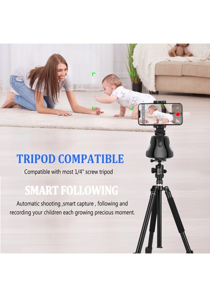Beyaz Işıklı Apai Genie 360 Döndürme Yüz Izleme Selfie Çubuğu Tripod Nesne Takip Tutucu Kamera Fotoğraf Vlog Canlı Video Kaydı Için Gimbal (Yurt Dışından) fırsatları