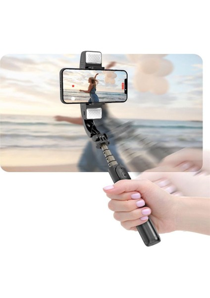 B Q08 Gimbal Sabitleyici Alüminyum Alaşımlı Bluetooth Uyumlu El Sabitleyici Teleskopik Telefon Tutucu Video Kayıt Için (Yurt Dışından) fiyatları