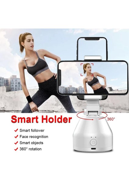Siyah Sıcak Satmak Selfie Çubuğu 360 Rotasyon Akıllı Takip Çekim Gimbal Robot Kameraman Otomatik Yüz Takip Nesne Takip Tutucu (Yurt Dışından) fiyatları