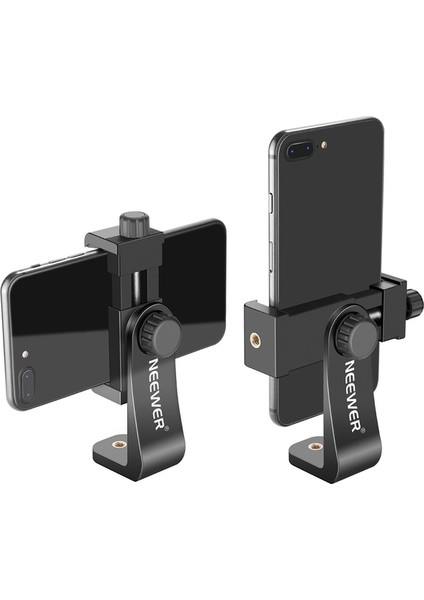 Siyah Neewer Akıllı Telefon Tutucu Dikey Braket, iPhone 12/11 Pro Max/x Için Telefon Klipsi Tripod Adaptörü, Galaxy S20+/S20, Huawei P40 Pro (Yurt Dışından)