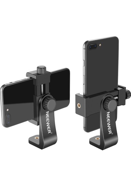 Siyah Neewer Akıllı Telefon Tutucu Dikey Braket, iPhone 12/11 Pro Max/x Için Telefon Klipsi Tripod Adaptörü, Galaxy S20+/S20, Huawei P40 Pro (Yurt Dışından) fiyatları