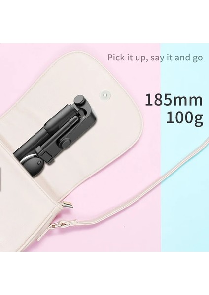 1 Açık Siyah Mini Selfie Çubuğu Halka Işık Tripod Con Luz Lamba Para Movil LED Palo Genişletilebilir Bluetooth Celular Lamparas Anillo Statyw Telefon (Yurt Dışından) fırsatları