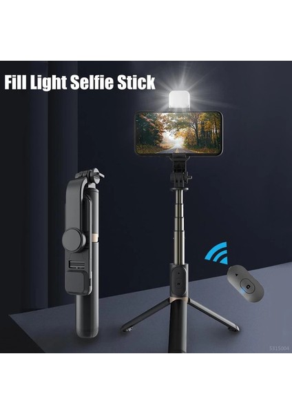 Siyah Fangtuosı 2023 Yenı Katlanabilir Kablosuz Bluetooth Tripod Selfie Sopa Bluetooth Deklanşör ile Alüminyum Alaşımlı Monopod iphone Için (Yurt Dışından) fiyatları