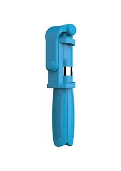Mavi Electop Bluetooth Selfie Çubuğu Tripodlu Plastik Alaşım Kendinden Yapışkanlı Selfiestick Telefon Selfie Çubuğu Iphone Samsung Huawei Için (Yurt Dışından)