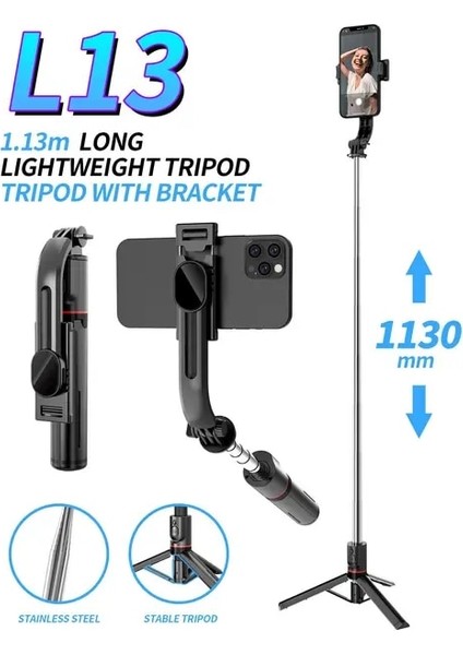 Stil A Işıksız Tripod Selfie Çubuğu Telefon Tutucu Mobil Stand Hücresi Akıllı Telefon Için LED Işık Halkası ile Bluetooth Monopod Teleskopik Geri Çekilebilir (Yurt Dışından)