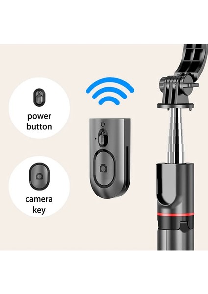 Stil A Işıksız Tripod Selfie Çubuğu Telefon Tutucu Mobil Stand Hücresi Akıllı Telefon Için LED Işık Halkası ile Bluetooth Monopod Teleskopik Geri Çekilebilir (Yurt Dışından)