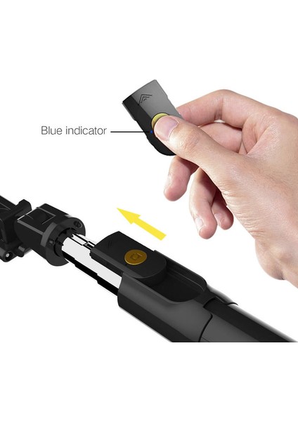 K07 Beyaz 3 In 1 Kablosuz Bluetooth Selfie Sopa Iphone/android Katlanabilir El Monopod Deklanşör Uzaktan Uzatılabilir Mini Tripod (Yurt Dışından) fırsatları