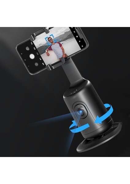 Siyah Otomatik Yüz Takip Telefonu Selfie Çubuğu Akıllı 360° Dönüş Tutucu Aı Takip Video Vlog Mobil Cihazlar Için Canlı Gimbal Sabitleyici Tripod (Yurt Dışından) fırsatları