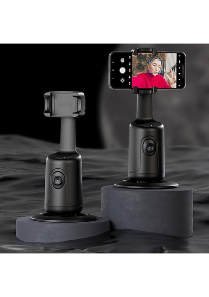 Siyah Otomatik Yüz Takip Telefonu Selfie Çubuğu Akıllı 360° Dönüş Tutucu Aı Takip Video Vlog Mobil Cihazlar Için Canlı Gimbal Sabitleyici Tripod (Yurt Dışından) indirimleri