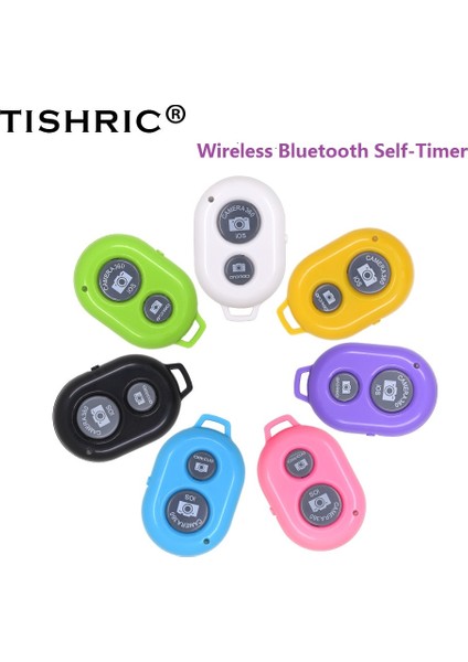 Yeşil Tıshrıc Kablosuz Bluetooth Zamanlayıcı Desteği Apple ve Android Telefon Uzaktan Kumanda Düğmesi Kamera Deklanşör Selfie Denetleyicisi (Yurt Dışından) modelleri