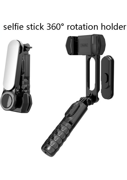 Q09 Siyah Mini Gimbal Sabitleyici Bluetooth Tripod Standı Uzaktan Kumanda ile Gimbal Selfie Çubuğu Selfie Çubuğu 360 ° Dönme Tutucu Sıcak Satış (Yurt Dışından) fırsatları