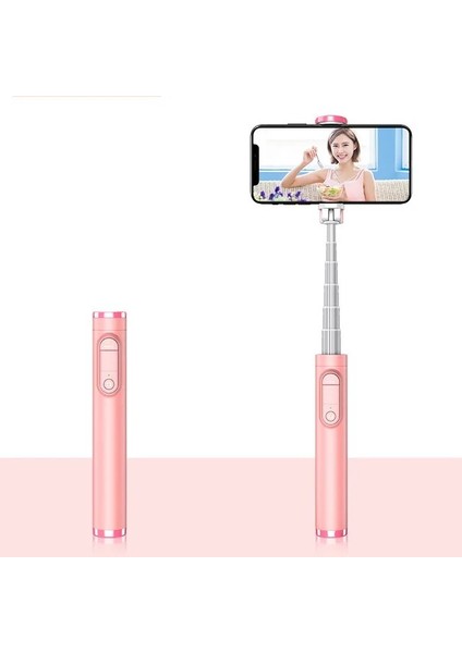 Pembe Selfie Çubuğu Tripod Taşınabilir Hepsi Bir Arada Profesyonel Alüminyum Alaşımlı Hafif Bluetooth Uyumlu Akıllı Telefon Için Uzaktan Kumanda En Iyisi (Yurt Dışından)
