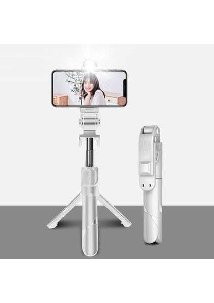 Beyaz Işık Yok 4 In1 Telefon Için Tripod Selfie Çubuğu Dolgu Işığı ile Uzatılabilir Monopod Xiaomi Huawei Için Bluetooth Uzaktan Kumandalı Telefon Tripodu (Yurt Dışından) fiyatları