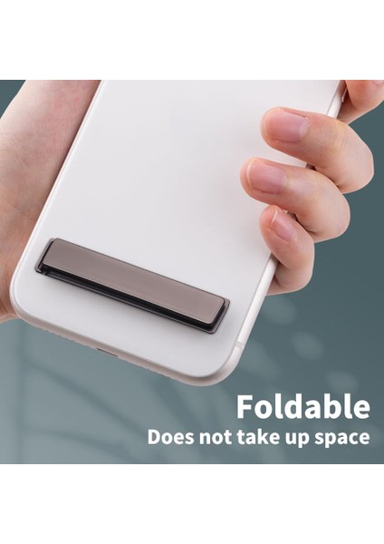 Siyah Ultra Ince Katlanabilir Cep Telefonu Tutucu Braketi Manyetik Metal Alaşım Masaüstü Cep Telefonu Standları Evrensel Telefon Desteği Kickstand (Yurt Dışından) fırsatları