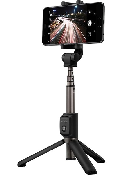 Siyah Çanta ile Huaweı AF15 Seyahat Tripod Kablosuz Bluetooth Selfie Sopa Taşınabilir Tripod Kontrol Monopod Ios/huawei/xiaomi Telefon Için El (Yurt Dışından)