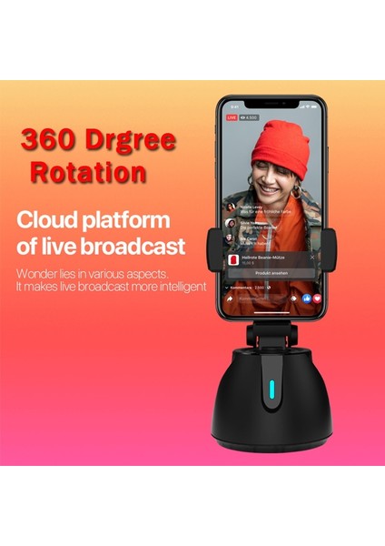 Mavi 360 Derece Döndürme Akıllı Selfie Çubuğu Otomatik Yüz Nesne Takip Kamera Tripod Tutucu Akıllı Çekim Cep Telefonu Vlog Için Montaj (Yurt Dışından) fiyatları