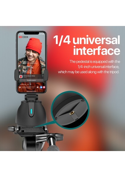 Mavi 360 Derece Döndürme Akıllı Selfie Çubuğu Otomatik Yüz Nesne Takip Kamera Tripod Tutucu Akıllı Çekim Cep Telefonu Vlog Için Montaj (Yurt Dışından) indirimleri