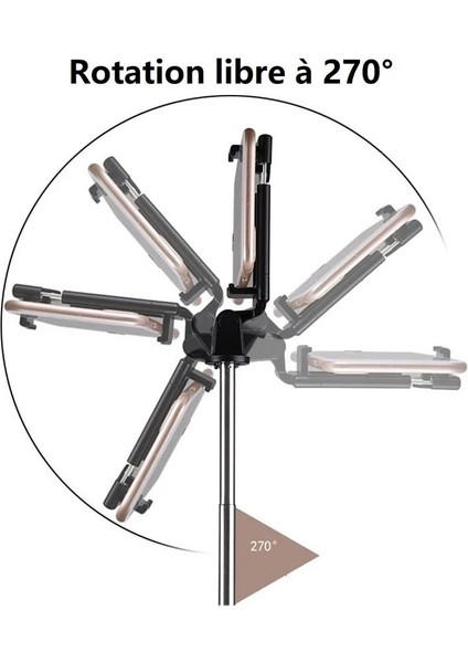 Stil A Siyah Selfie Sopa Tripod Halka Işık LED Telefon Cep Telefonu Tutucu Standı Akıllı Telefon Monopod Bluetooth Teleskopik Kutup Fotoğraf (Yurt Dışından) fırsatları