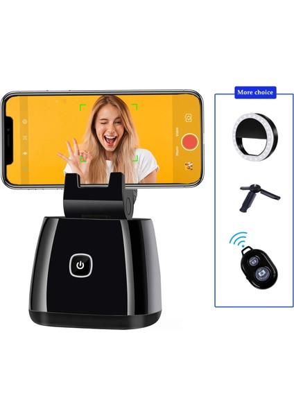 Beyaz Yakalama Genie 360 Rotasyon Yüz Izleme Selfie Çubuğu Tripod Nesne Takip Tutucu Kamera Gimbal Fotoğraf Vlog Video Kaydı (Yurt Dışından) fiyatları