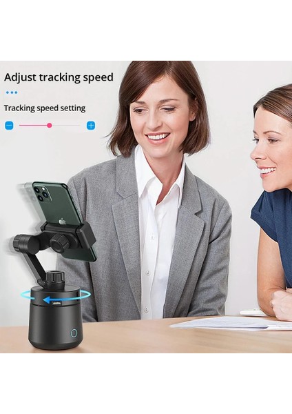 Beyaz 360°ÇOK Yönlü Otomatik Takip Akıllı Gimbal iPhone 12S/12 Pro Max /11 Samsung Xiaomi Mi Yüz Takip Selfie Çubuğu (Yurt Dışından) indirimleri