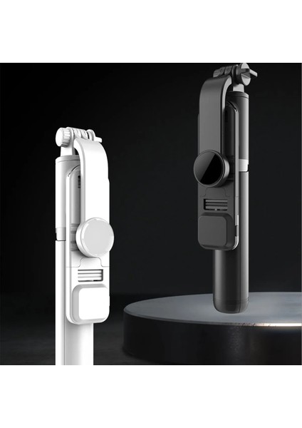Beyaz Işık ile Cool Dıer Q02S Yeni Kablosuz Bluetooth Selfie Çubuğu Tripod Akıllı Telefon Için Dolgu Işığı ile Katlanabilir Monopod Bluetooth Deklanşör (Yurt Dışından)