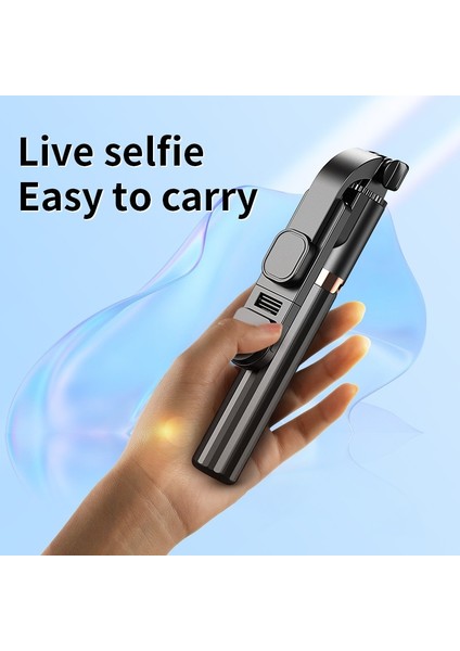 Siyah Yeni Çok Fonksiyonlu El Fotoğraf Tripod Bluetooth Uyumlu Selfie Sopa Cep Telefonu Kamera Canlı Teleskopik Braket (Yurt Dışından) indirimleri