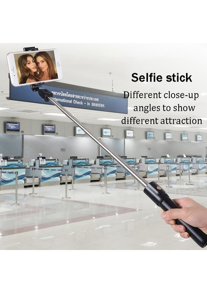 K10L Beyaz 4 In1 Bluetooth Uzaktan Kumanda Selfie Çubuğu Tripod Ayna El iPhone Huawei Xiaomi Çekim Görüntülü Arama Konferans Standı (Yurt Dışından) fırsatları