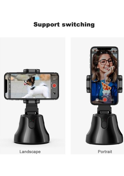 Siyah Taşınabilir Hepsi Bir Arada Akıllı Selfie Çubuğu, 360° Döner Otomatik Yüz Nesne Takibi Vlog Çekimi Akıllı Telefon Montaj Tutacağı … (Yurt Dışından) fırsatları