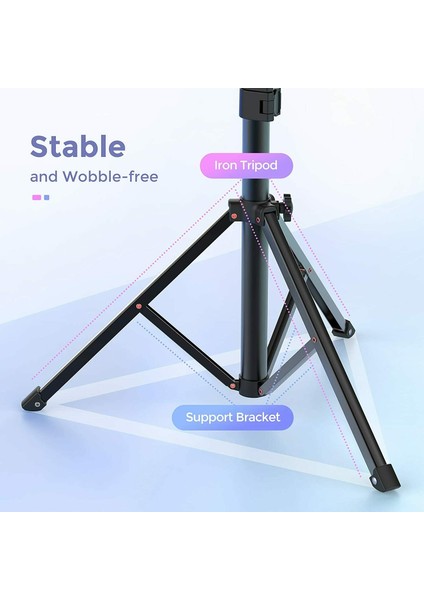 Siyah Evrensel 62 Inç Özçekim Çubuğu Tripod Cep Telefonu Için Standı Monopod Özçekim Çubuğu Eylem Kamera Için Bluetooth Uzaktan Kumanda ile (Yurt Dışından)