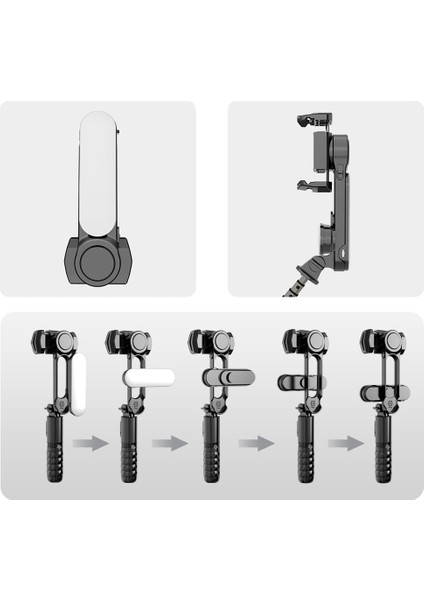 Q08 Temel Orijinal Bluetooth Selfie Çubuğu Tripod, Kablosuz Uzaktan Uzatılabilir 4'ü 1 Arada Selfie Çubuğu - 360° Döndürülebilir Telefon Standı Tutucu (Yurt Dışından)