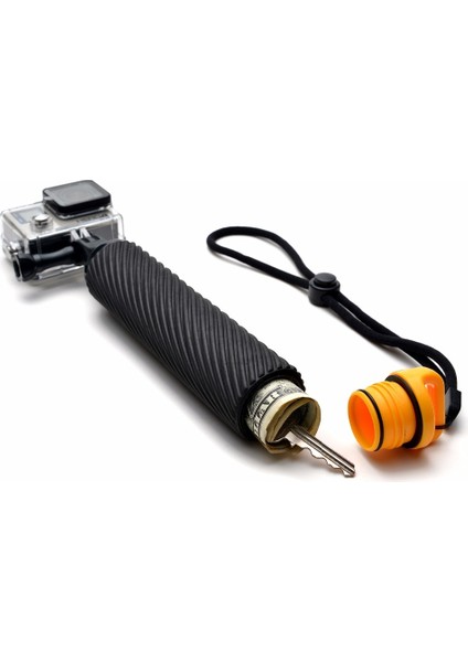 Turuncu Mini El Su Geçirmez Selfie Çubuğu Gopro 3 3 + 4 Xiaoyi Sjcam Için Taşınabilir Monopod Aksiyon Kamerası Için Şamandıra Lastik Çubuk (Yurt Dışından)
