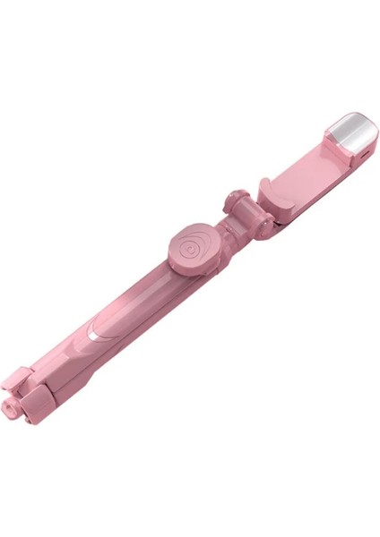 Beyaz Bluetooth Uyumlu Selfie Çubuğu Tripod Tripod Selfie Çubuğu Cep Telefonu Güzelleştirme Projektör Canlı Masaüstü Standı (Yurt Dışından)