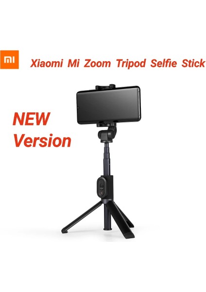 Siyah Xiaomi Mi Zoom Tripod Selfie Sopa ile Bluetooth Uzaktan Katlanabilir Mini Tripod Ios Android Akıllı Kontrol Için Uzatılabilir Monopod (Yurt Dışından)