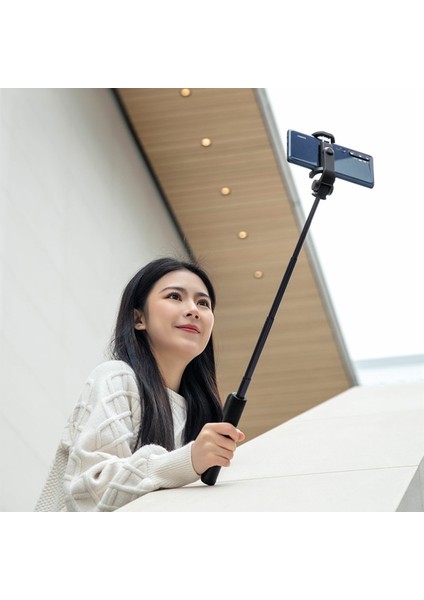Siyah Xiaomi Mi Zoom Tripod Selfie Sopa ile Bluetooth Uzaktan Katlanabilir Mini Tripod Ios Android Akıllı Kontrol Için Uzatılabilir Monopod (Yurt Dışından)