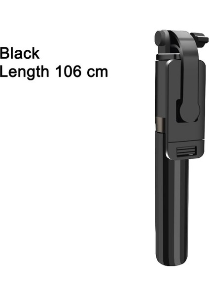 Siyah Kablosuz Bluetooth Selfie Çubuğu Evrensel Yatay ve Dikey Esnek Tripod Selfie Çubukları Cep Telefonu Braketi Fotoğraf (Yurt Dışından)