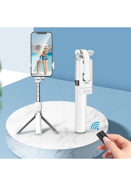 Siyah Kablosuz Bluetooth Selfie Çubuğu Evrensel Yatay ve Dikey Esnek Tripod Selfie Çubukları Cep Telefonu Braketi Fotoğraf (Yurt Dışından)