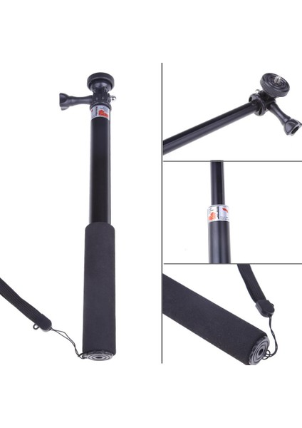 Su Geçirmez Monopod Selfie Sopa Tripod Gopro Sopa Için Teleskop Uzatılabilir Baton Selfie El Çubukları Dağı Gopro Hero Için (Yurt Dışından)