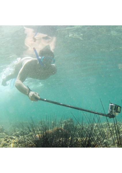 Su Geçirmez Monopod Selfie Sopa Tripod Gopro Sopa Için Teleskop Uzatılabilir Baton Selfie El Çubukları Dağı Gopro Hero Için (Yurt Dışından)